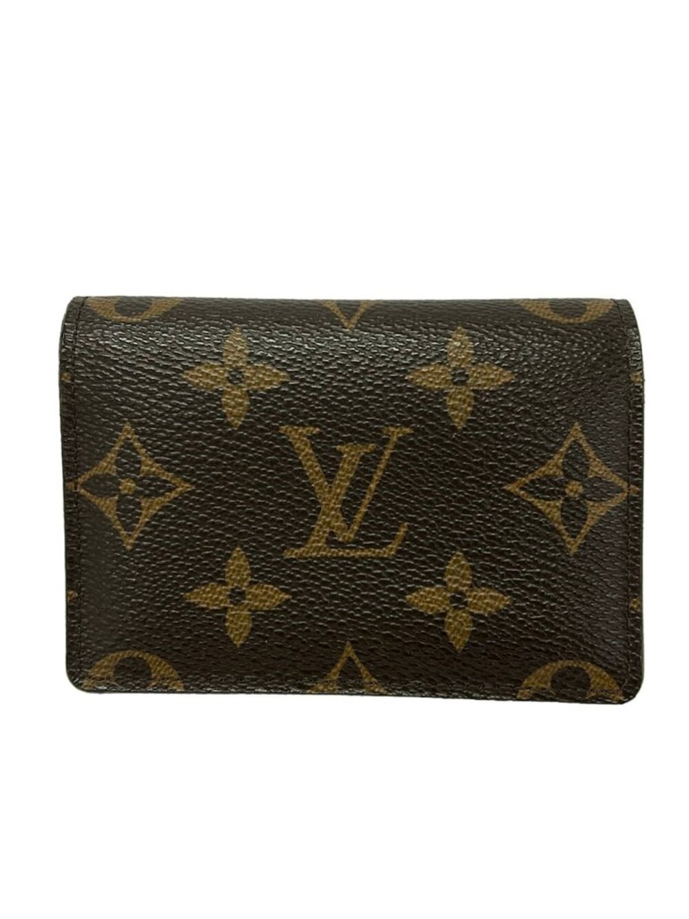 Louis Vuitton Business Card Case Monogram Envelope Holder Dark Brown